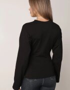 jumelle Bluză din bumbac tip kimono încrețită în talie Obrazia Neagră