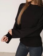 jumelle Bluză din bumbac tip kimono încrețită în talie Obrazia Neagră