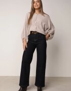 jumelle Cardigan batwing cu lână și mâneci bufante Neliati Bej