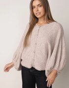 jumelle Cardigan batwing cu lână și mâneci bufante Neliati Bej
