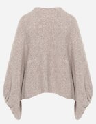 jumelle Cardigan batwing cu lână și mâneci bufante Neliati Bej