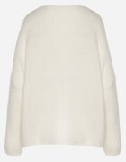 jumelle Cardigan bej deschis cu decolteu în V din tricot cu lână și mohair Lismio