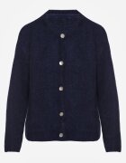 jumelle Cardigan Bleumarin Clasic din Lână și Moher Noloria