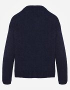 jumelle Cardigan Bleumarin Clasic din Lână și Moher Noloria