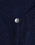 jumelle Cardigan Bleumarin Clasic din Lână și Moher Noloria