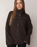 jumelle Cardigan cu adaos de lână nasturi mari și guler înalt Helenella Maro
