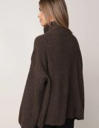 jumelle Cardigan cu adaos de lână nasturi mari și guler înalt Helenella Maro