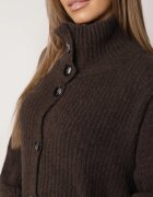 jumelle Cardigan cu adaos de lână nasturi mari și guler înalt Helenella Maro