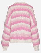 jumelle Cardigan Deschis Fucsia în Dungi Nevarith