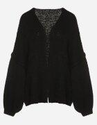 jumelle Cardigan Negru tip liliac fără închidere cu amestec de lână și vâscoză Rallisa