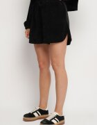 jumelle Compleu Negru Tricotat Bluză și Pantaloni scurți Novanisa