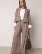 jumelle Costum Maro deschis Sacou și Pantaloni cu inserții contrastante Daviraya