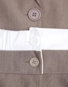 jumelle Costum Maro deschis Sacou și Pantaloni cu inserții contrastante Daviraya