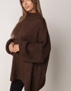 jumelle Maletă Maro cu Lână Oversize cu Linia Umerilor Căzută Lilenae