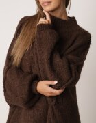 jumelle Maletă Maro cu Lână Oversize cu Linia Umerilor Căzută Lilenae