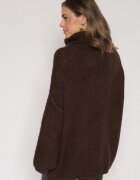 jumelle Maletă Oversize Simplă Maro cu amestec de Lână și Viscoză Nerafera