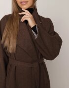 jumelle Palton de tranziție maxi tip halat cu adaos de viscoză Shnittke Maro