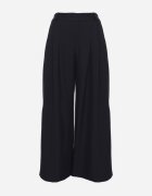jumelle Pantaloni bleumarin stil Palazzo cu buzunare laterale Adivena