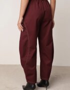 jumelle Pantaloni Casual Balloon cu cusături contrastante Aretuza Bordo