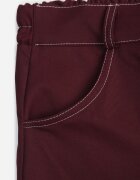 jumelle Pantaloni Casual Balloon cu cusături contrastante Aretuza Bordo