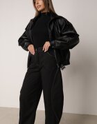 jumelle Pantaloni Casual Balloon cu cusături contrastante Aretuza Negri