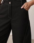 jumelle Pantaloni Casual Balloon cu cusături contrastante Aretuza Negri