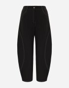jumelle Pantaloni Casual Balloon cu cusături contrastante Aretuza Negri