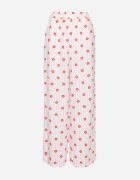 jumelle Pantaloni Roz din bumbac cu croială largă cu elastic în talie Ranoline
