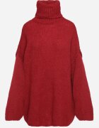jumelle Pulover Bordo Oversize din tricot cu lână și mohair Temittes