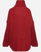 jumelle Pulover Bordo Oversize din tricot cu lână și mohair Temittes