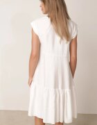 jumelle Rochie Albă din viscoză cu croi cloș Lizena
