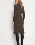 jumelle Rochie Maro Mulată din Viscoză din Material Reiat Cu șnur reglabil Eleavia