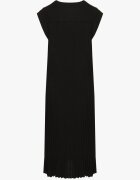 jumelle Rochie Neagră Plisată Mavence
