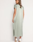 jumelle Rochie Viscoză Verde Deschisă Croi Drept Oversize Moratina