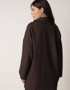 jumelle Sacou Maro Oversize Dublu Rând cu Imitație de Buzunare Tinnielle