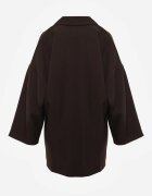 jumelle Sacou Maro Oversize Dublu Rând cu Imitație de Buzunare Tinnielle