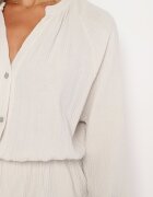 jumelle Salopetă Bej deschis De bumbac cu Gumă elastică în talie și Fustă-pantaloni scurți Gleasea