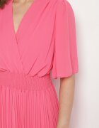 jumelle Salopetă Fucsia Plisată cu croială petrecută și cu elastic în talie Ameddie