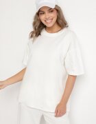jumelle Set Bej deschis de bumbac Pantaloni Largi și Tricou cu despicături Norpio