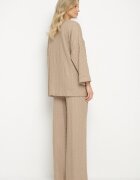 jumelle Set casual maro deschis Bluză cu mânecă lungă și Pantaloni largi Trulla