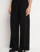 jumelle Set Negru Din Bumbac Pantaloni Largi și Tricou cu Decupaje Norpio