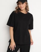 jumelle Set Negru Din Bumbac Pantaloni Largi și Tricou cu Decupaje Norpio