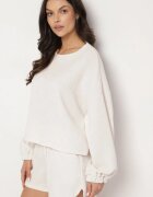 jumelle Set Tricotat Bej deschis Bluză și Pantaloni scurți Novanisa