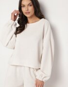 jumelle Set Tricotat Bej deschis Bluză și Pantaloni scurți Novanisa