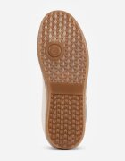 jumelle Sneakers Bej-Maro pe Talpă de Cauciuc cu Model Geometric Sewtila