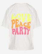 jumelle T-shirt Alb din bumbac Decorat cu imprimeu Odalva