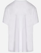 jumelle Tricou Alb din Bumbac în Stil Clasic Tulseli