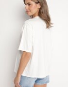 jumelle Tricou Bej deschis de Bumbac cu Motiv Inimă Liorlie