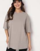 jumelle Tricou Bej din bumbac cu mânecă scurtă Bevima