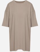 jumelle Tricou Bej din bumbac cu mânecă scurtă Bevima